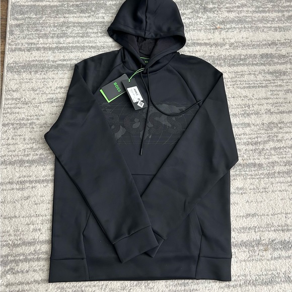 NWT - HUGO BOSS HOODIE WITH RHINESTONE LOGO - Picture 7 of 7